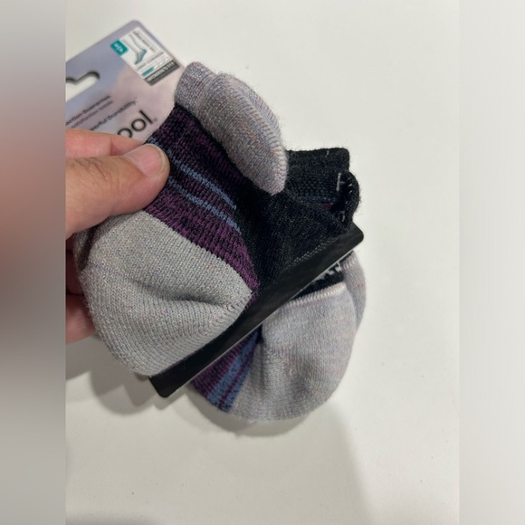 Smartwool Women's Small Hike Light Cushion Low Ankle Socks Charcoal Teal NWT - Picture 3 of 6